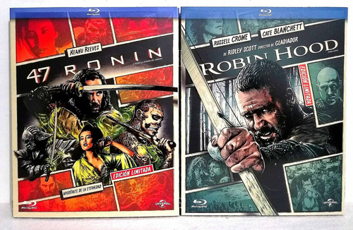 47 Runin Y Robin Hood 2 Peliculas En Blu-ray Originales