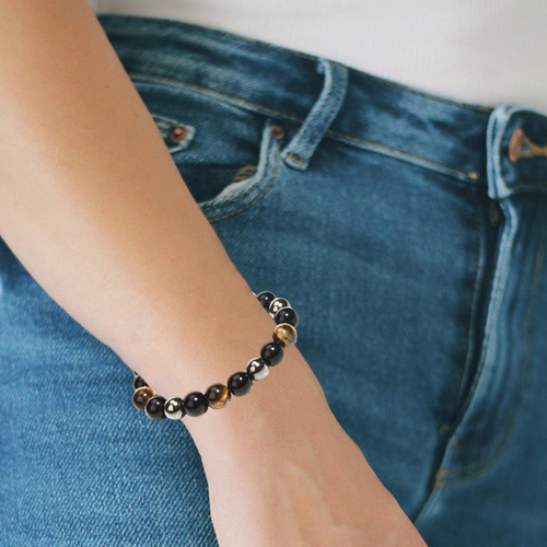 Pulsera De Cuentas Hombres Mujeres Cuentas Redondas 10 Mm