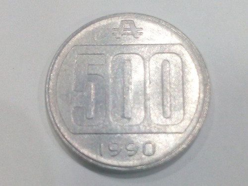 Moneda 500 Australes Año 1990