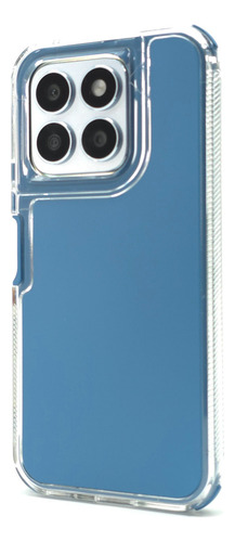 Funda + Mica Hidrogel Para Honor X8c Case Protector Rudo Shell Fosfo - Azul Honor X8c