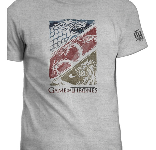 Camiseta Games Of Thrones Casa Stark Lannister Hombre Igk