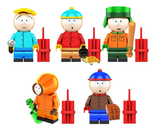 Set Figuras South Park Bloques Armables Juguetes Kenny Stan