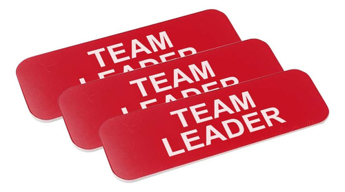 Team Leader - Etiqueta De Nombre De 1 X 3 Pulgadas, Col...