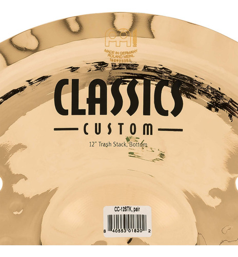 Par De Platillos Trash Stack De 12 Meinl Con Agujeros -