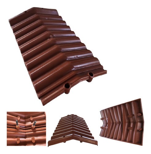 Pingadeira Capa De Muro Rufo Plástica Resistente Kit 06 Pç