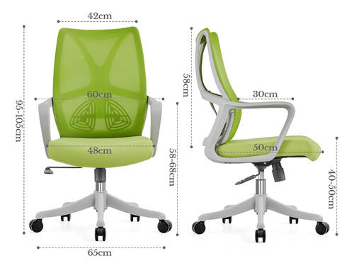 Silla De Oficina Ergonómica Grande Y Ajustable