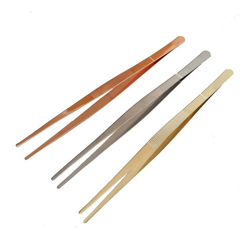 Pinza De Precisión Acero Inoxidable De Coctelería 30cm Color