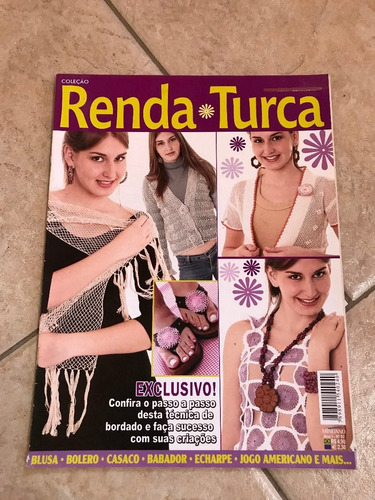 Revista Coleção Renda Turca Blusa Bolero Casaco Babador 505a