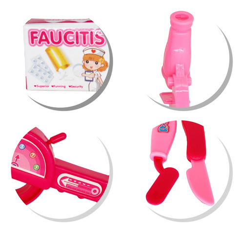 Imagem 6 de 7 de Kit Medico Infantil Exibição Microscópio Regua De Medição