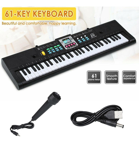 61 Teclas De Música Digital Electrónico Eléctrico Piano