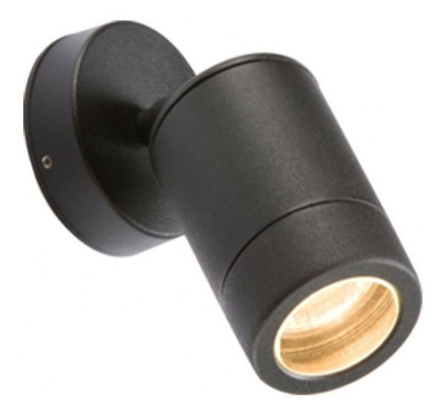 Aplique Spot Pared P/ Exterior C/led Gu10 220v 5w Negro