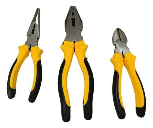 comprar Combo Jogo 3 Alicates Profissional Universal Corte Bico Nf