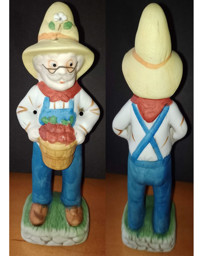 Figura De Ceramica Granjero (Usado)