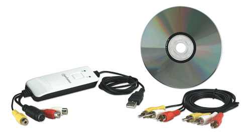 Capturadora De Video Y Audio Rca/s-video A Usb Manhattan