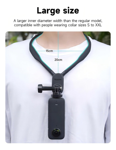 Sujetador De Cuello Para Celulares Y Cámaras De Acción