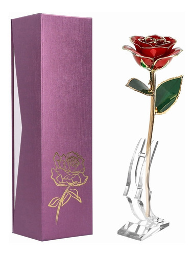 Rose Gift 24k Bañado En Oro Creativo Novias Esposa