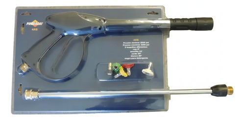 Juego /kit De Pistola Y Lanza Para Hidrolavadora Con Puntas Color Negro