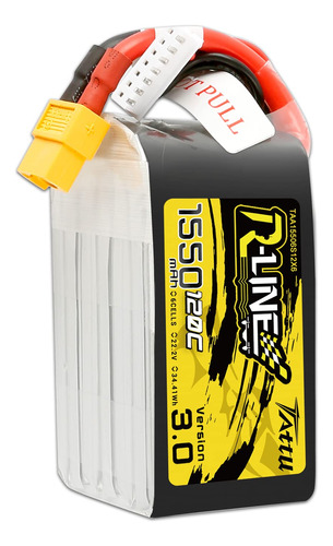 Tattu R-line Version 3.0 6s Lipo Bateria 1550mah 22.2v 120c 