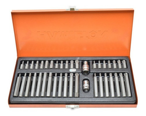 Juego Puntas Bocallaves Torx Allen Tubos Hamilton 40 Piezas