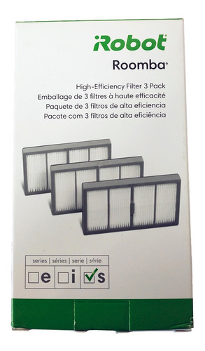 Imagen 2 de 5 de Pack X3 Filtro Hepa Irobot Roomba S9 / S9+ Original