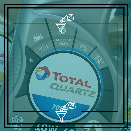 Aceite Motor Total Quartz 7000 10w-40 1 Litro Nafta Y Diesel