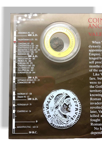 Moneda Antigua Imperio Romano - Emperador Valens 364-378 D.c (Usado)