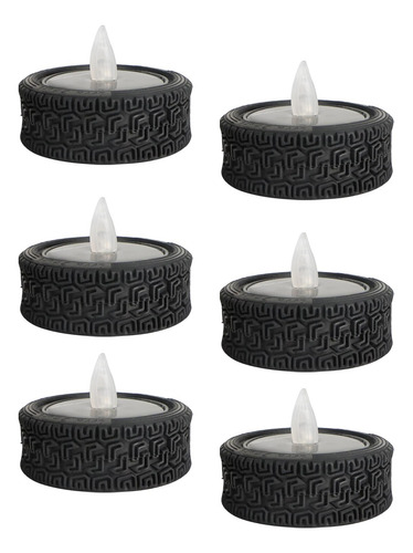 6 Piezas Led Velas Solares Velas Tealight Velas Luz Nocturna