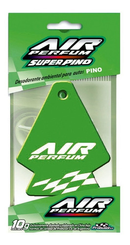 Aromatizador Colgante De Auto Super Pino Air Perfum Fragancia Caribe