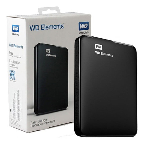 Disco Duro Externo Wd Elements 2tb Negro Wdbu6y0020bbk