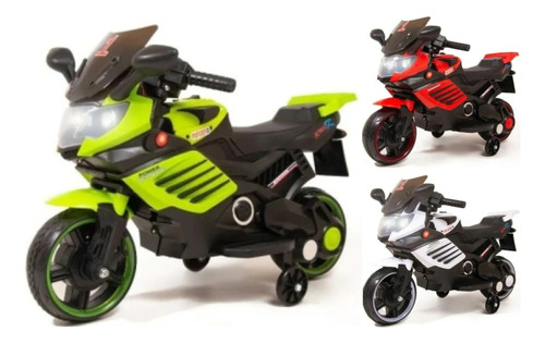 Moto Ruedas A Bateria 6v Con Luces Y Sonidos Babymovil