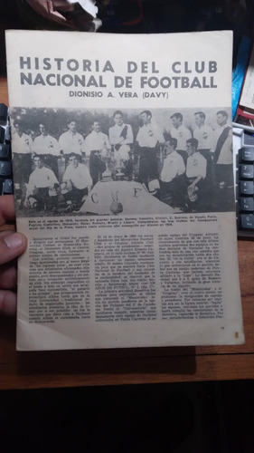 Historia De Nacional Fasciculo 100 Años Futbol Con Poster