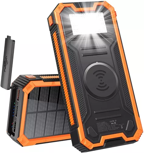 Cargador portátil de 30.000 mAh, cargador solar Minrise Power Bank