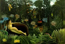 Comprar Cuadro 40x60cm Rousseau Pintor Frances Aduanero Arte Naif M6