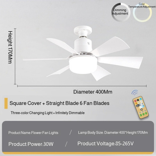 Ventilador Abanico Techo Lámpara Control Remoto Iluminación