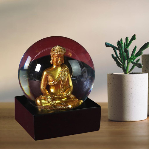 2x Estatua De Buda Figuritas Brillantes Escultura Yoga