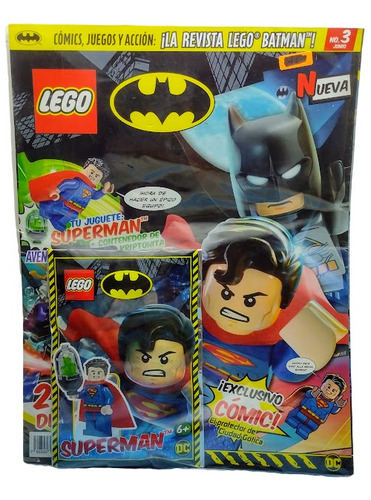 Revista'' Dc Superman Lego No.3''+1 Juguete+2 Posters Panini