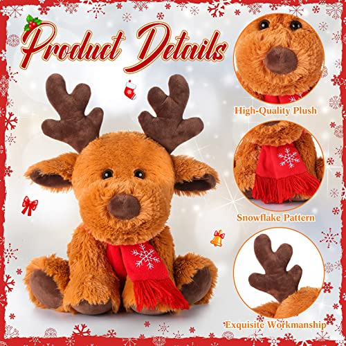 Muñeco De Peluche Lindo De Navidad, Alce De Peluche Reno Par