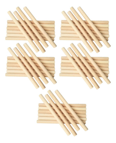50 Uds. Palos De Madera Sin Pintar, Palitos De Madera Para