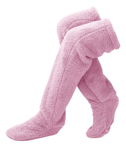- Calentadores De Piernas De Felpa Legging Medias Calcetines