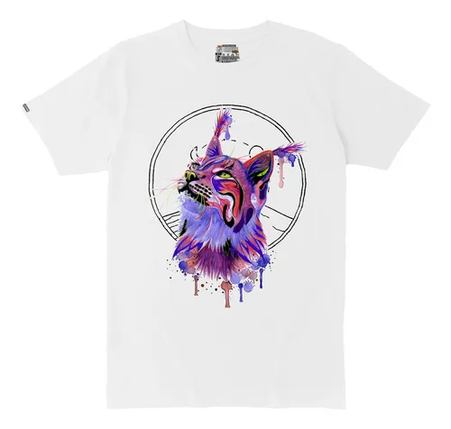 comprar Camiseta Estampada Gato Art Felino Animales Hombre Inp Ink