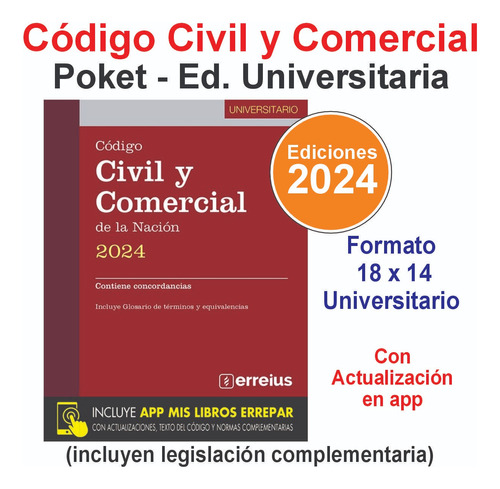 Código Civil Y Comercial De La Nación 2024 Bolsillo