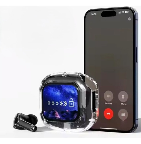 Auriculares Air Max Ultra Pro Cristal - Sonido Premium Celeste