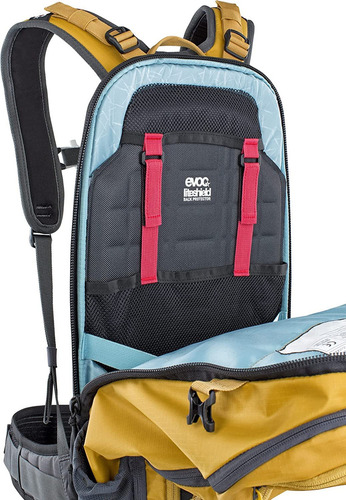 Evoc Paquete De Hidratación Fr Traile-ride Protector 20l Color Amarillo Arcilla / Gris Carbón