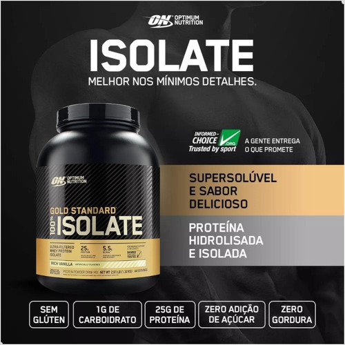 100% Isolate Whey Gold Standard 720g 1,58 Lbs Optimum