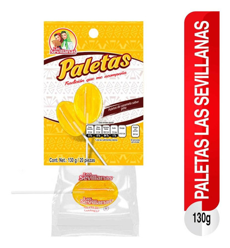 Paletas Las Sevillanas Amarillo 13