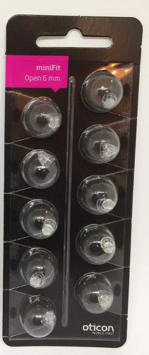 Oticon Replacement Domes For Minirite Hearing Aids (6mm Open