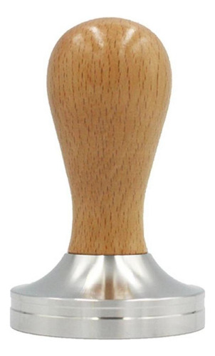 Espresso Tamper Aço Inoxidável Madeira 58 Mm Café Café