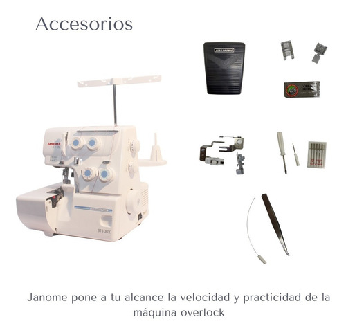 Imagen 4 de 8 de Janome 8110 Dx + Kit De 3 Tijeras + Curso + Garantía 1 Año