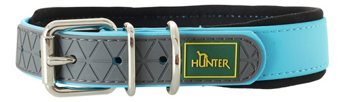 Collar Para Perro Premium Hunter Convenience Comfort M - L Color Turquesa