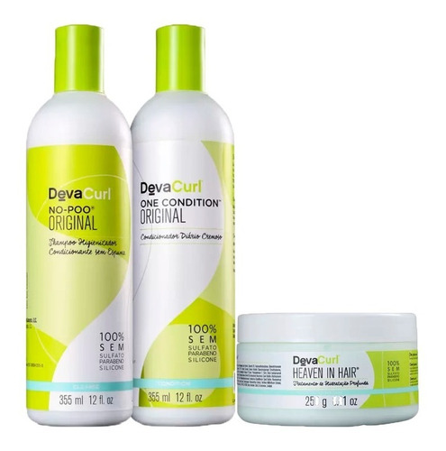 Deva No-poo Shampoo + Condicionador One 355ml & Heaven 250g